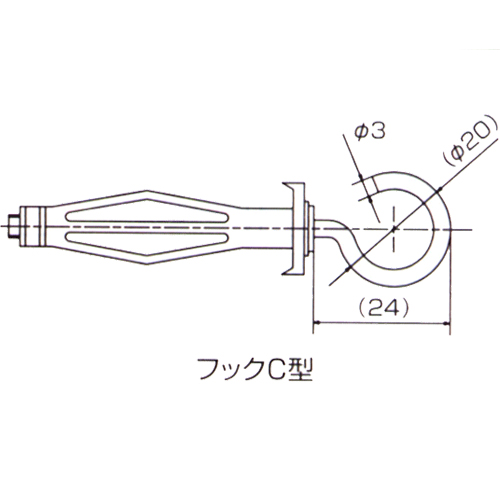 エビボードアンカー（フック 規格(AF(Cガタ) 入数(1) 【エビボ