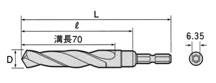 楽天市場】TOP/トップ工業 EOD-8.5G 電動ドリル用六角シャンクコバルト 