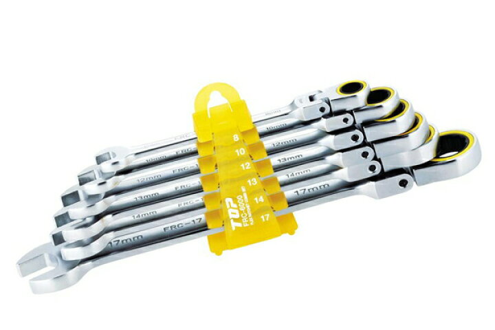 楽天市場】TOP/トップ工業 FRC-6000 首振りラチェットコンビセット(6丁 