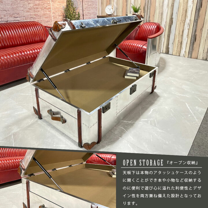 楽天市場】センターテーブル 130cm コーヒーテーブル 収納付き 