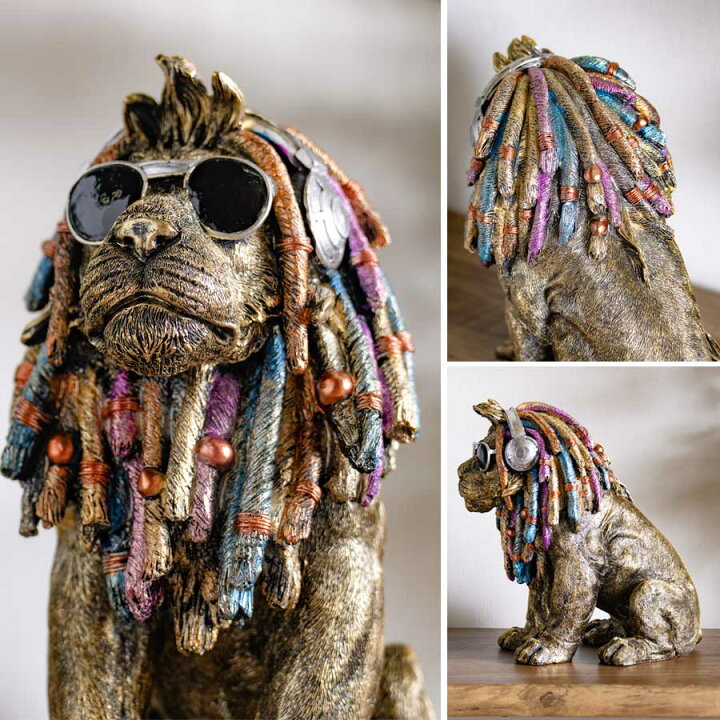 楽天市場】オーナメント インテリア ライオン LION REGGAE レゲエ 