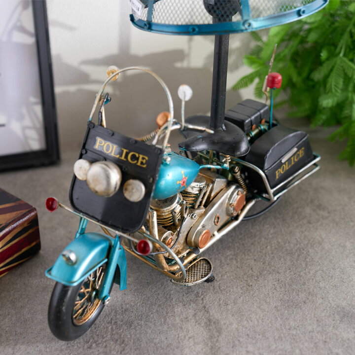 楽天市場】ランプ おしゃれ バイクランプ ポリスバイク型 ヴィンテージ 