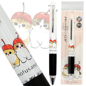モフサンド ジェットストリーム 4&1 0.5mm 黒 赤 緑 青 4色 シャーペン ボールペン シャープペンシル ペン 多機能 多色 大人 JETSTREAM サメにゃん ウサギにゃん さくらんぼにゃん