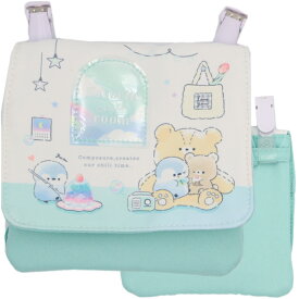 移動ポケット ショルダー 紐付き フェイバリットチルルーム スイーツ クマ 女の子 男の子 マルチポッケ マルチポケット マルチポッケ ポケットポーチ クリップ付き ポシェットポケット 学校 子供 こども キッズ ハンカチ かわいい