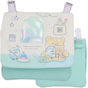 移動ポケット ショルダー 紐付き フェイバリットチルルーム スイーツ クマ 女の子 男の子 マルチポッケ マルチポケット マルチポッケ ポケットポーチ クリップ付き ポシェットポケット 学