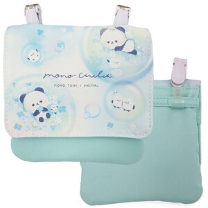 移動ポケット モフモフエナガズパープル シマエナガ ねこ くま パンダ カフェ 女の子 男の子 マルチポケット マルチポッケ ポケットポーチ クリップ付き ポシェットポケット 学校 子供 こど