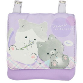 移動ポケット みかづきエナガ シマエナガ しまえなが(6種類) うさぎ ねこ くま サテンリボン 女の子 マルチポケット ポケットポーチ クリップ付き ポシェットポケット 学校 子供 こども キッズ ハンカチ かわいい