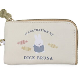 ミッフィー miffy リール付きキーパスポーチ ドルチェシリーズ リール付き キーケース パスケース (3柄) カードケース