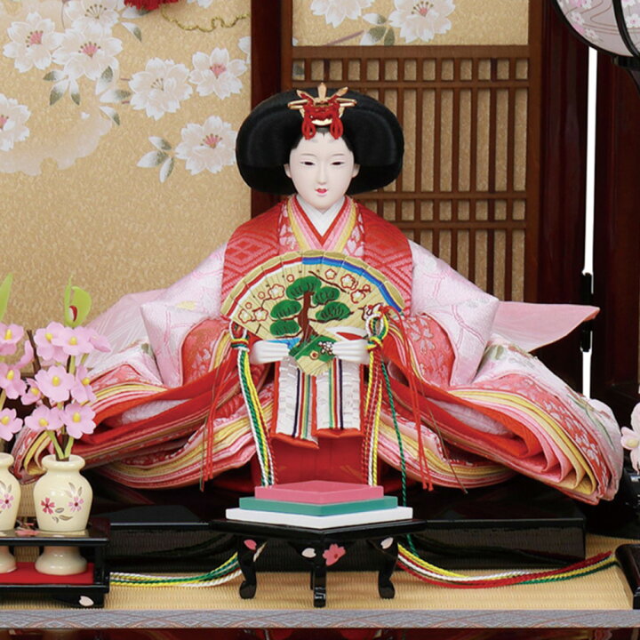 楽天市場】雛人形 お祝い ひな人形 収納飾り 親王飾り 2人飾り 二人 