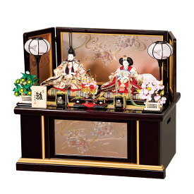 雛人形 コンパクト 親王 収納飾り おしゃれ かわいい 彫金細工 ひな人形 初節句 お雛様 お祝い 雛祭り 平安豊久 小三五 親王飾り まみ 304428 hj-115 桃の節句 天然木 小型 国産 リビング 玄関 縁起物 人気 2026