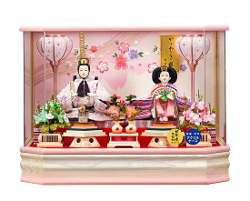 雛人形 ケース入り コンパクト ケース飾り ひな人形 ケース 親王飾り アクリル おしゃれ 可愛い ピンク 白木 ホワイト ナチュラル 雛人形 ひな人形 お祝い ケース飾り 親王飾り 2人飾り あゆみ三五親王飾 バック刺繍アクリルケース おしゃれ かわいい 可愛い コンパクト