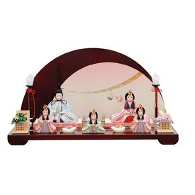 雛人形 コンパクト 木目込み 一秀 かわいい コンパクト 五人飾り 5人飾り ひな人形 ミニ おしゃれ 初節句 お祝い モダン 小さい ミニ おひな様 2025 25-c-114