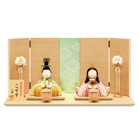 雛人形 お祝い 木目込み 一秀 ひな人形 親王飾り 木目 こすず 16号 かわいい コンパクト お雛様 おしゃれ 可愛い まる顔 2025 25-h-23-5