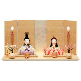 雛人形 お祝い 木目込み 一秀 ひな人形 親王飾り 木目 こすず 16号 かわいい コンパクト お雛様 おしゃれ 可愛い まる顔 2025 25-h-28-5