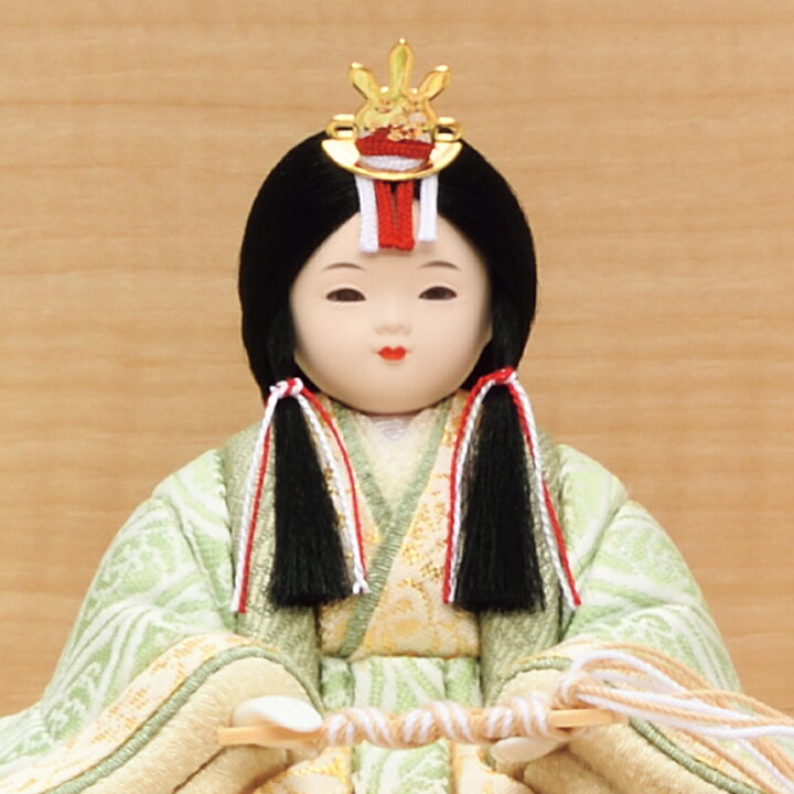 楽天市場】雛人形 お祝い 木目込み 一秀 ひな人形 五人飾り 安土雛 