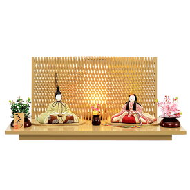 【最短即日出荷可能】 雛人形 コンパクト 木目込み 一秀 ひな人形 親王飾 22号 Le-d-雪洞付 かわいい コンパクト ひな人形 木目込 お雛様 おしゃれ 可愛い まる顔 2025 25-h-86