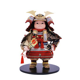 五月人形 幸一光 5月人形 お祝い 大将飾り 陸 りく 黒小札 赤肩白威 かわいい かっこいい コンパクト 人形のみ