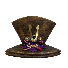 五月人形 プチ兜 ピンク セット飾り 焼桐 扇面台 ミニ コンパクト 倉庫管理品 展示品 アウトレット品 インテリア モダン