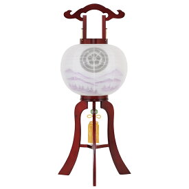 盆提灯 初盆 新盆 ミニサイズ コンパクト 提灯 創作 モダン 家紋入り 11号 美奉 絹二重 外火袋絹張り 電気コード式 盆ちょうちん 仏具 お盆飾り 新盆飾り 贈答 小型 8477-gj-115