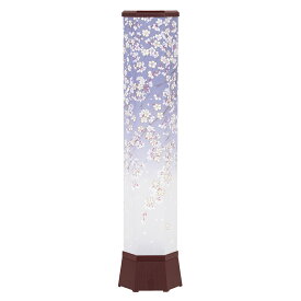 盆提灯 初盆 新盆 ミニサイズ コンパクト 提灯 初盆 霊前灯 美六 大 桜吹雪 タッチセンサー 初盆 組立不要 LED 電気コード式 モダン 盆ちょうちん 仏具 お盆飾り 新盆飾り 贈答 小型 8845-90-712