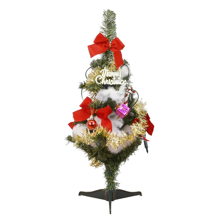楽天市場 クリスマス クリスマスツリー セットツリースタンダード グリーン 45cm 緑 ライト付 おしゃれ かわいい 可愛い コンパクト モダン あい工房ギフト用品店