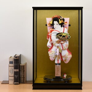 羽子板 コンパクト 白 ホワイト お祝い 初正月 羽子板飾り ガラス ケース飾り 正月飾り 押絵羽子板 orijin オリジン 18号 104gt9118a 蘭 おしゃれ 2024 送料無料 18-07