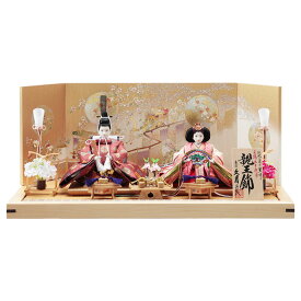 【最短即日出荷可能】 雛人形 久月 初節句 コンパクト ミニ ひな人形 お祝い 平飾り 正絹 親王飾り 二人飾り 2人飾り 金 おしゃれ かわいい おしゃれ 可愛い NO11 2026