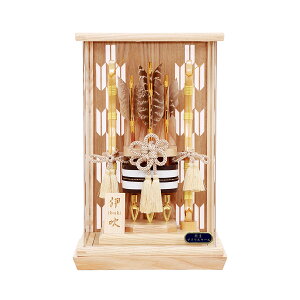 破魔弓 コンパクト 初正月 おしゃれ かわいい 破魔矢 ミニ ケース入 ケース飾り お祝い 白木 男の子 伊吹 8号 アクリル 1215-08-020 2026