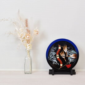 【最短即日出荷可能】 破魔弓 壁掛け コンパクト ミニ サイズ かわいい おしゃれ 初正月 お祝い 男の子 かべかけ 丸型 円形 龍 虎 ブルー アクリル 破魔矢 初正月飾り 5号 (高さ23cm) 日本製 魔除け 厄払い 国産 厄除け 手作り 縁起物 人気 小型 和 モダン 玄関 2026
