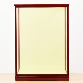 人形ケース ガラス人形ケース 幅 間口40奥行35高55cm(ガラス寸法）内計り ガラスケース 雛人形ケース 五月人形ケース 戸付 GF18エンジ