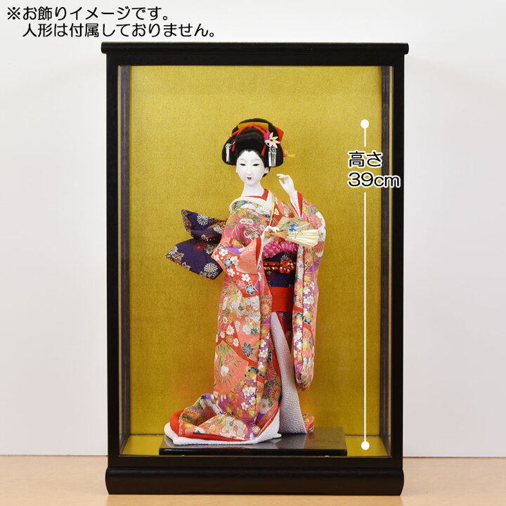 大幅値下受付中】美人博多(?)人形（ガラスケース入り） 0910422w【寛作 