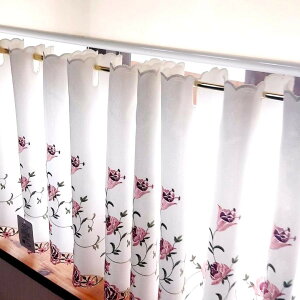 ai �Y��ɃE�G�[�u���o��@�s���N���[�Y�@�J�t�F�J�[�e���@�|�X�g�����ő��������@���[�Y�h�J �� �K�N �Y�� ������� �z���C�g�@�s���N �� �K�N�h�J ���[�Y 150×�c45cm�V���[�g �F ���� ����