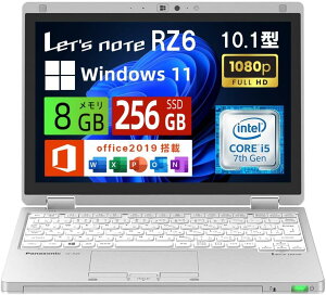 �u���X�ʏ퉿�i���1000�~OFF�vPanasonic Let�fs note CF-RZ6 ��7����Core i5 / 8GB / SSD256GB / 10.1�^�^�b�`�p�l�� / ���y��745g / Windows11 / Office2019���� ���o�C���m�[�gPC / �����ςݕi / ��������