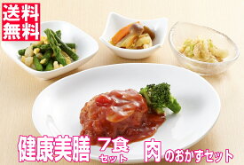 【 冷凍おかずセット ★送料無料】健康美膳《肉のおかずセット(N-3)》7食セット 介護食 糖尿病食 冷凍惣菜 冷凍弁当 健康 低カロリー食品 冷凍総菜 セット お惣菜セット おかずセット 冷凍食品 冷凍 弁当 総菜 おかず 低カロリー 塩分調整 おいしい 武蔵野フーズ
