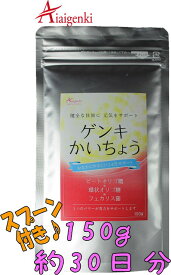 スーパー乳酸菌 ゲンキかいちょう 150g《30日(約1ヶ月)分》 [フェカリス菌 FK-23 オリゴ糖 ビートオリゴ糖 環状オリゴ糖 乳酸菌 α-オリゴ糖 フェカリス23配合 ニチニチ製薬 花粉 アレルギー 善玉菌