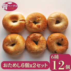 【新商品あり】Ai Bagel お試しベーグル6種x2 12個セット ベーグル 送料無料 パン 手作り もちもち 国産 おすすめ 国産小麦100% 無添加 低カロリー ダイエット 卵 油脂 乳 不使用 冷凍 茹でてから焼くパン