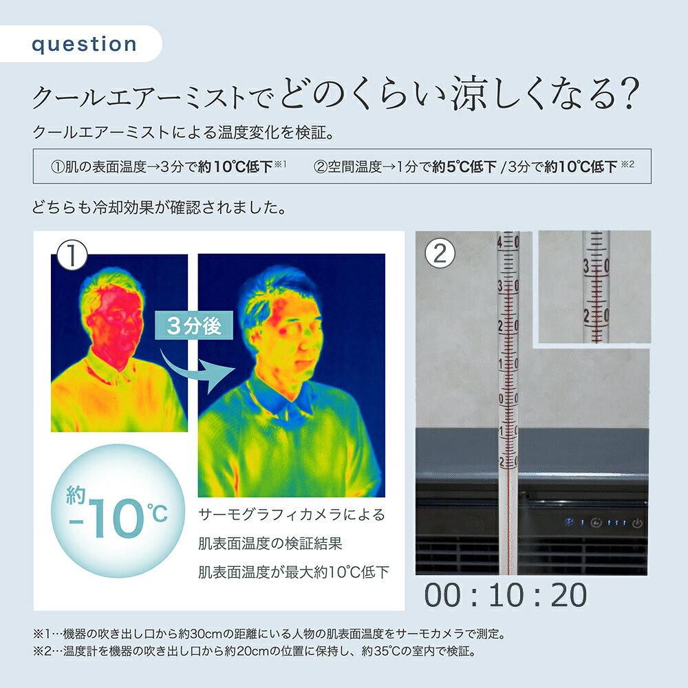 LAViNOクールエアーミスト卓上ミニエアコン送風ファン