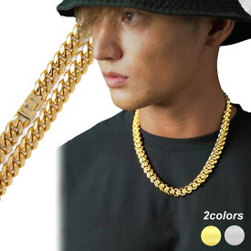 【楽天1位!返金保証】 PROPRE メンズ ネックレス チェーン 喜平チェーン 太め ゴールド シルバー マイアミ キューバン 金 銀 ヒップホップ HIPHOP ストリート ブリンブリン 喜平ネックレス 喜平 プレゼント チェーンネックレス プロープル