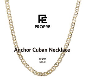 【返金保証】PROPRE プロープル 金 ネックレス 金ネックレス ネックレス ゴールド ネックレス メンズ ネックレス 金 チェーン ゴールド マイアミ キューバン ヒップホップ ストリート アンカーチェーン マリーナチェーン マリーンチェーン プレゼント