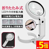 ★期間限定！ポイント5倍★虫眼鏡 拡大鏡 デスクライト スタンド ルーペ LED ルーペ ライト付き ルーペ付…