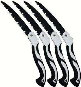 のこぎり 折りたたみ ノコギリ 4個セット 折り畳み式 木工 粗大ごみカッター 木工切断 枝切り用 ガーデンツール 万能 鋸刃 キャンプ 木工用 園芸 枝切り 剪定 造園 鋸 大工用 庭木 家庭用 小