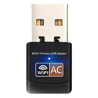 USB WiFi 無線LAN 子機 アダプター 600Mbps 11ac 433+150Mbps 2.4G/5G USB2.0 AC600 Windows10/8/7/Vista…