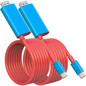 Switch ドック HDMI 変換ケーブル 2本セット Type C USB C スイッチ ドック 交換ケーブル 4K 1080P解像度 HD変換 TVモード 2? 小型 多機能 遅延なし コンパクト ニンテンドースイッチ ドック tv出力 テレ