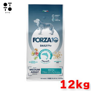 �y ���j���[�A�� �z Daily Pro �A�_���g�~�f�B�A���t�B�b�V�� 12kg �Ɖu�� ���N�ێ� �h�b�O ���� �� dog ����� �h�b�O�t�[�h �y�b�g�t�[�h �i �����񂹏��i �j FORZA10 TriccoInternational 8020245713765