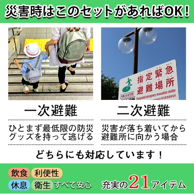 震災対策避難所セット (ブラックリュック)