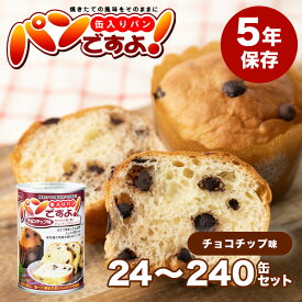 パンですよ！ チョコチップ味 セット 非常食 パン 5年保存 缶詰 美味しい おすすめ 備蓄 保存食 アウトドア 防災食 送料無料