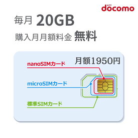 「購入月無料」毎月20GB 　～12ヶ月　プリペイドSIMカード Docomo回線 日本高速データ通信 Japan Prepaid SIM card LTE対応 利用期限延長可能 テザリング可能 サブ機　契約不要