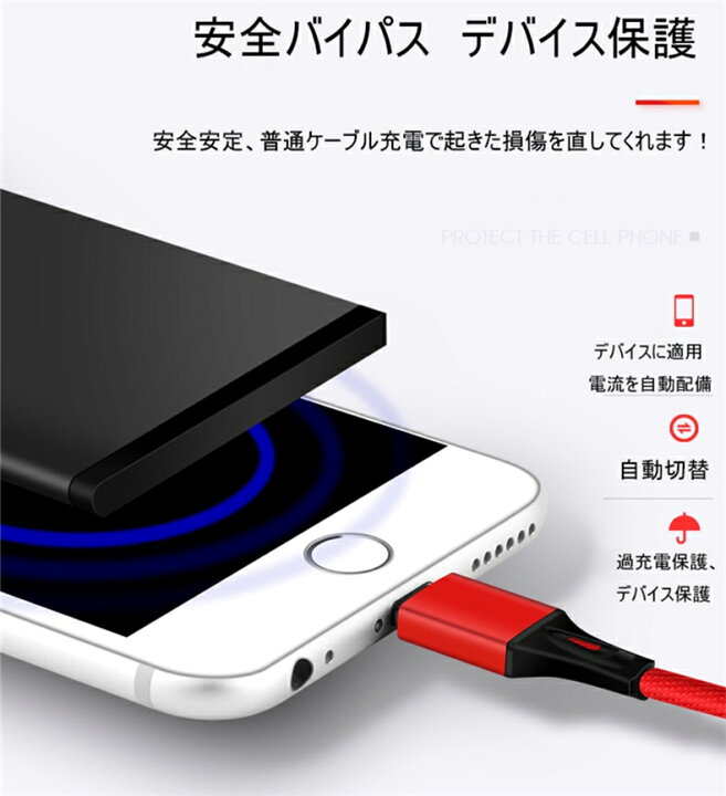 楽天市場】ケーブル 3in1 iPhone用 Android用 micro USB Type-C USBケーブル 急速充電ケーブル 高耐久ナイロン モバイルバッテリー 充電器 iPhone XS Max Xperia AQUOS Galaxy ゆうパケット 送料無料 : 愛度楽天市場店 楽天市場】ケーブル 3in1 iPhone用 Android用 micro USB Type-C USBケーブル 急速充電ケーブル 高耐久ナイロン モバイルバッテリー 充電器 iPhone XS Max Xperia AQUOS Galaxy ゆうパケット 送料無料 : 愛度楽天市場店