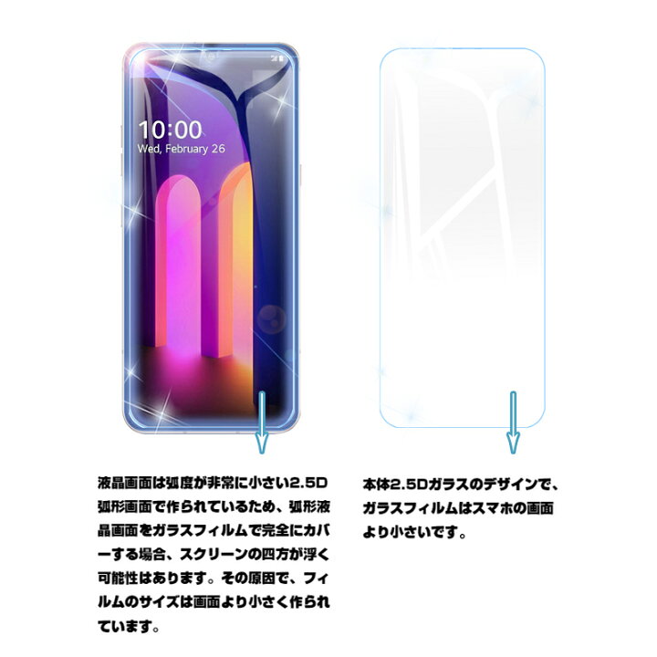 楽天市場】LG V60 THINQ 5G ガラスフィルム 0.3mm 極薄タイプ 指紋防止  