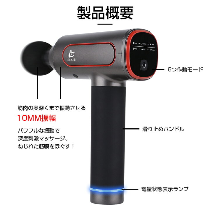 楽天市場】筋膜リリース電動マッサージ器 マッサージガン 強力振動 